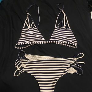 Acacia Striped Santorini Top & Bottom Set